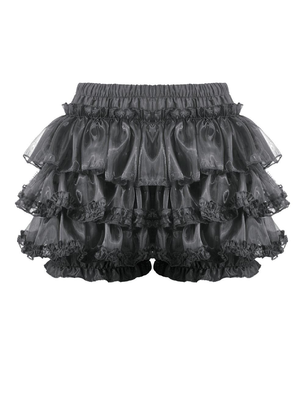 Damen Gothic Rüschen-Bloomers mit Satin-Schleifen