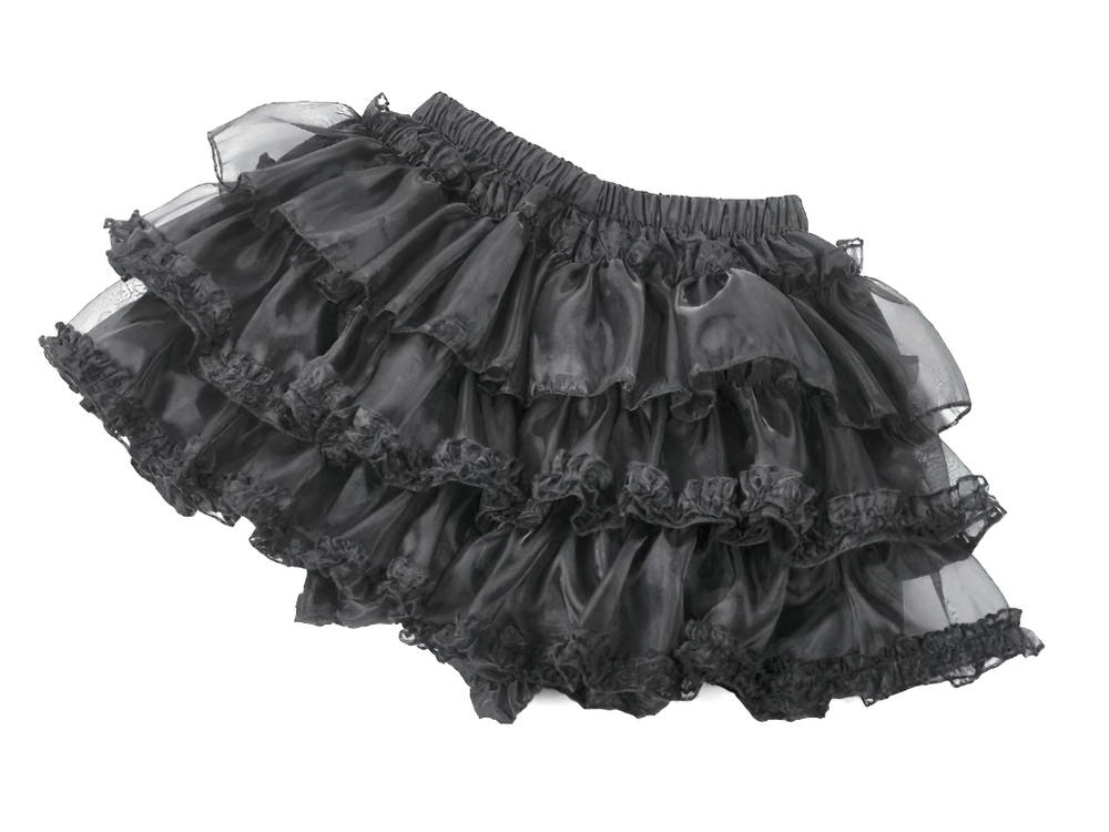 Damen Gothic Rüschen-Bloomers mit Satin-Schleifen