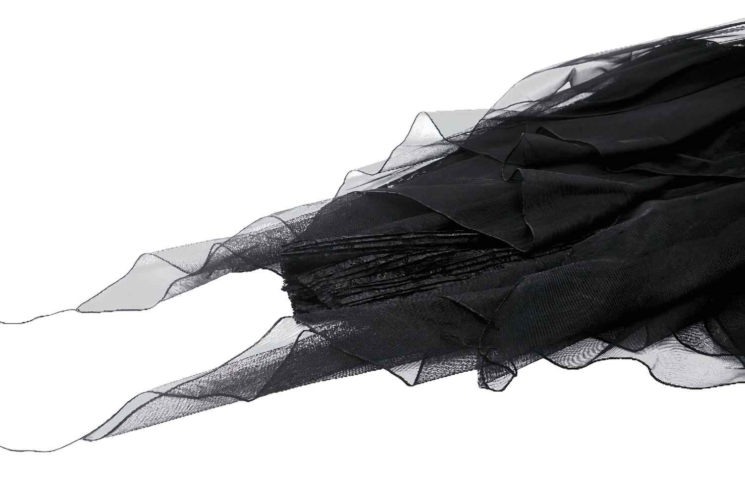 Women's Gothic Skirt Support with Bird-Like Tail