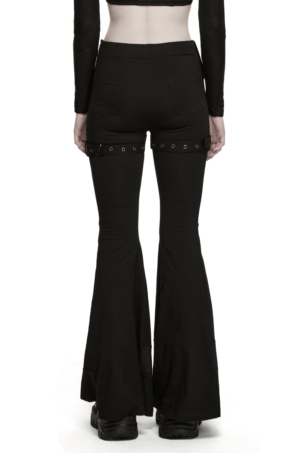 Women's Gothic Wasteland Flared Strap Trousers