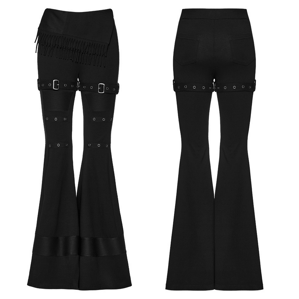 Women's Gothic Wasteland Flared Strap Trousers
