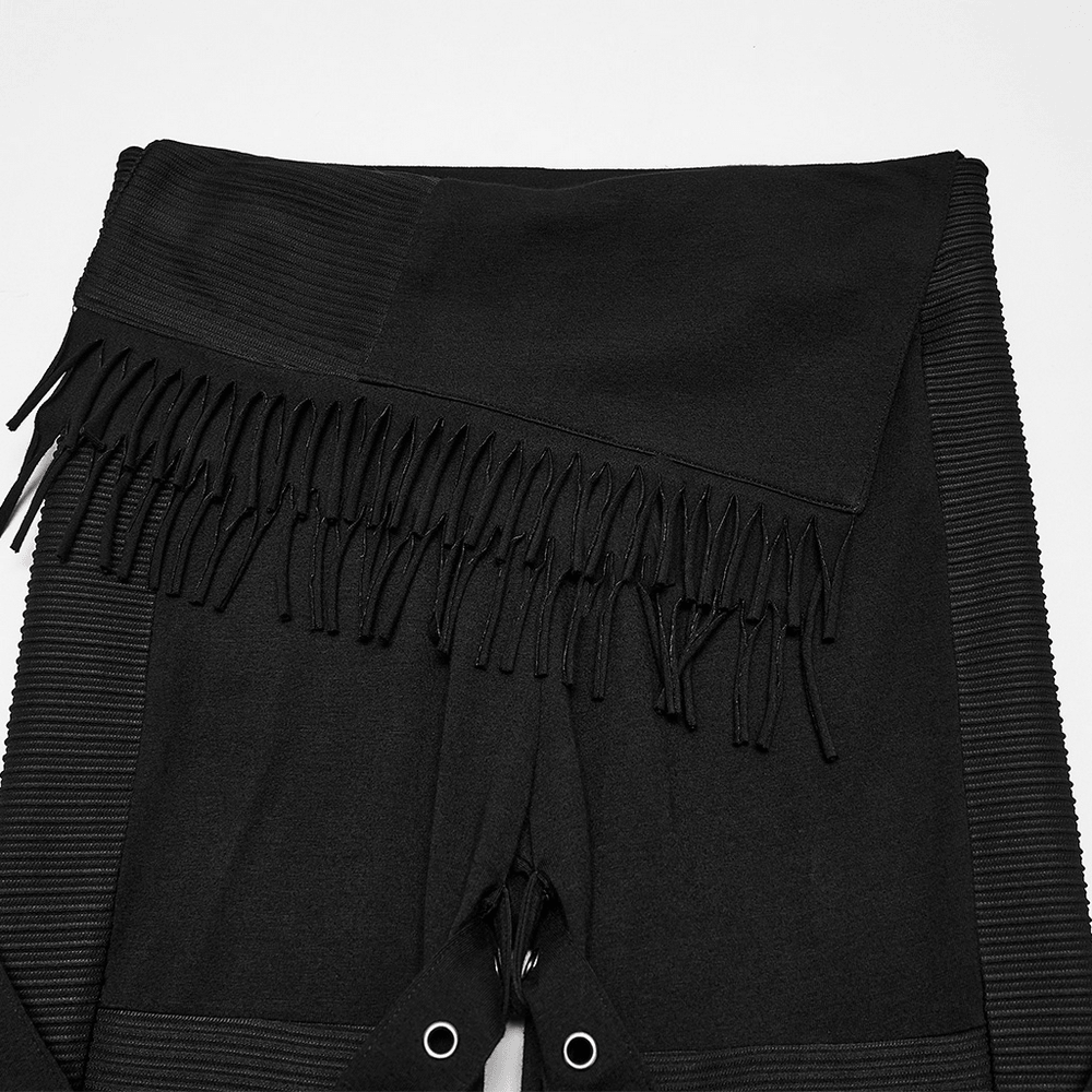 Women's Gothic Wasteland Flared Strap Trousers