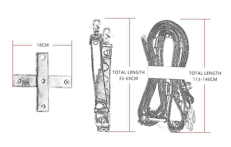 Women's Hip Bag with Skull and Rivets / Retro Motorcycle Leg Bag - HARD'N'HEAVY