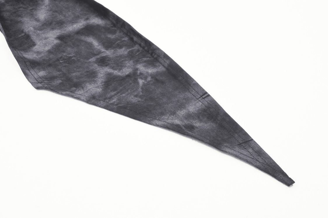 Black, edgy, punk style accessory with a sleek design, perfect for gothic fashion.