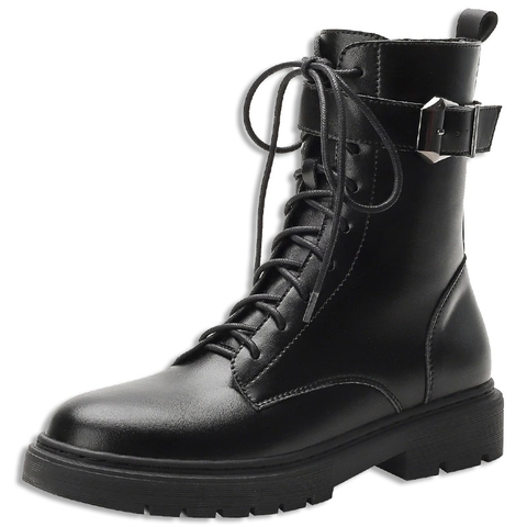 EU-Verkauf von Damen-Schnürstiefeletten im Motorradstil
