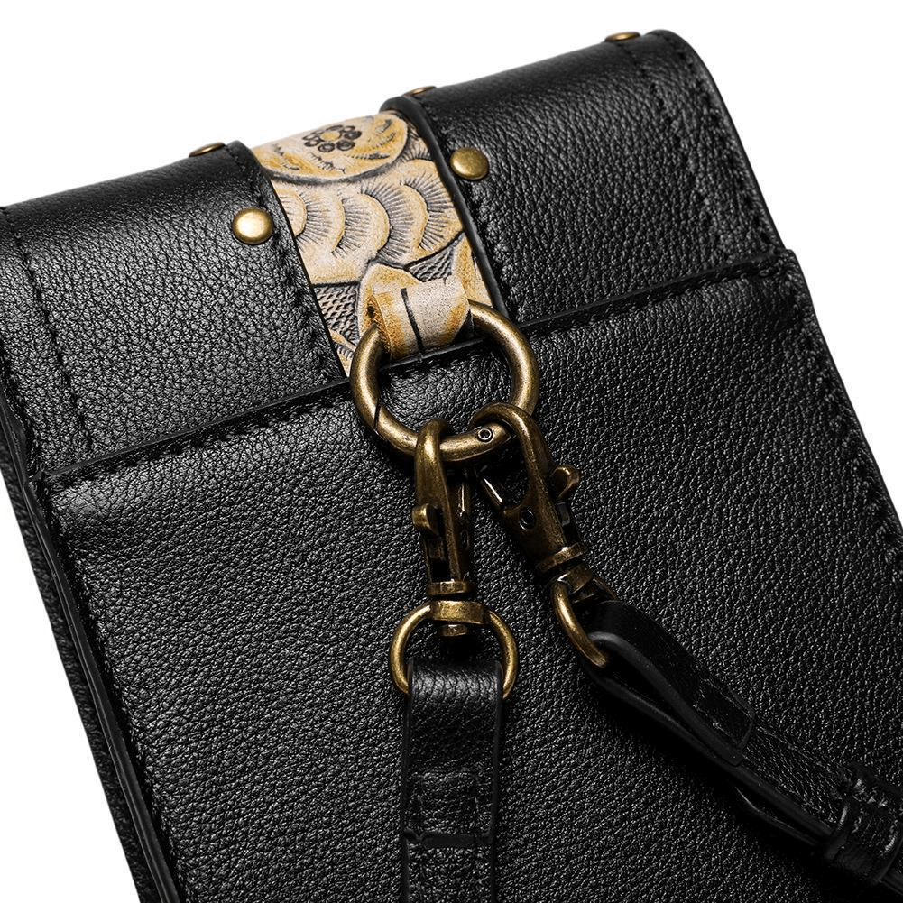 Women's One Shoulder Oblique Straddle Small Bag in Punk Style - HARD'N'HEAVY