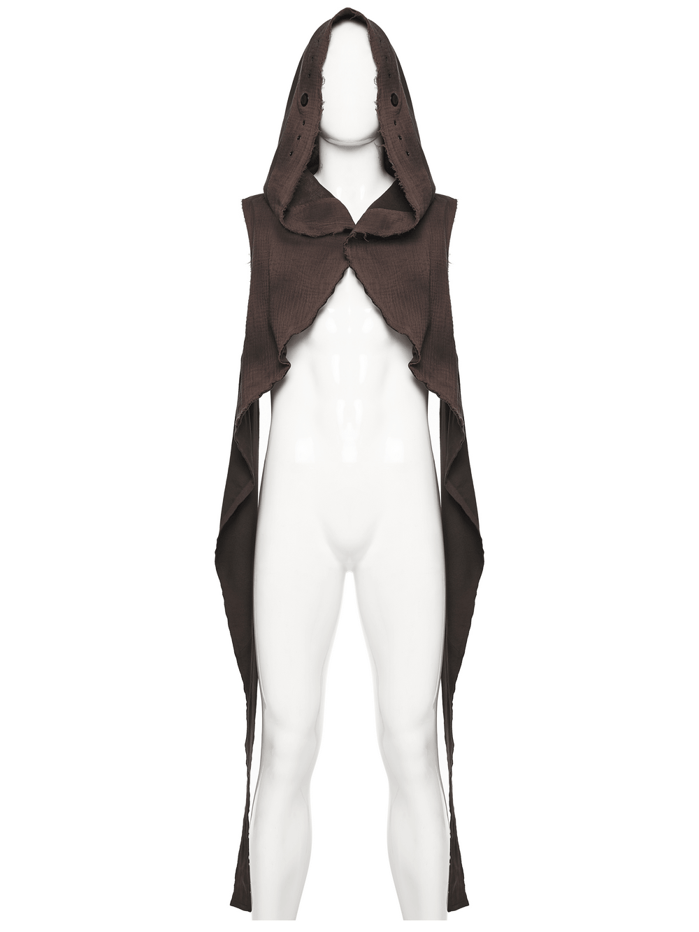 Womens Post Apocalyptic Hooded Sleeveless Cape Vest