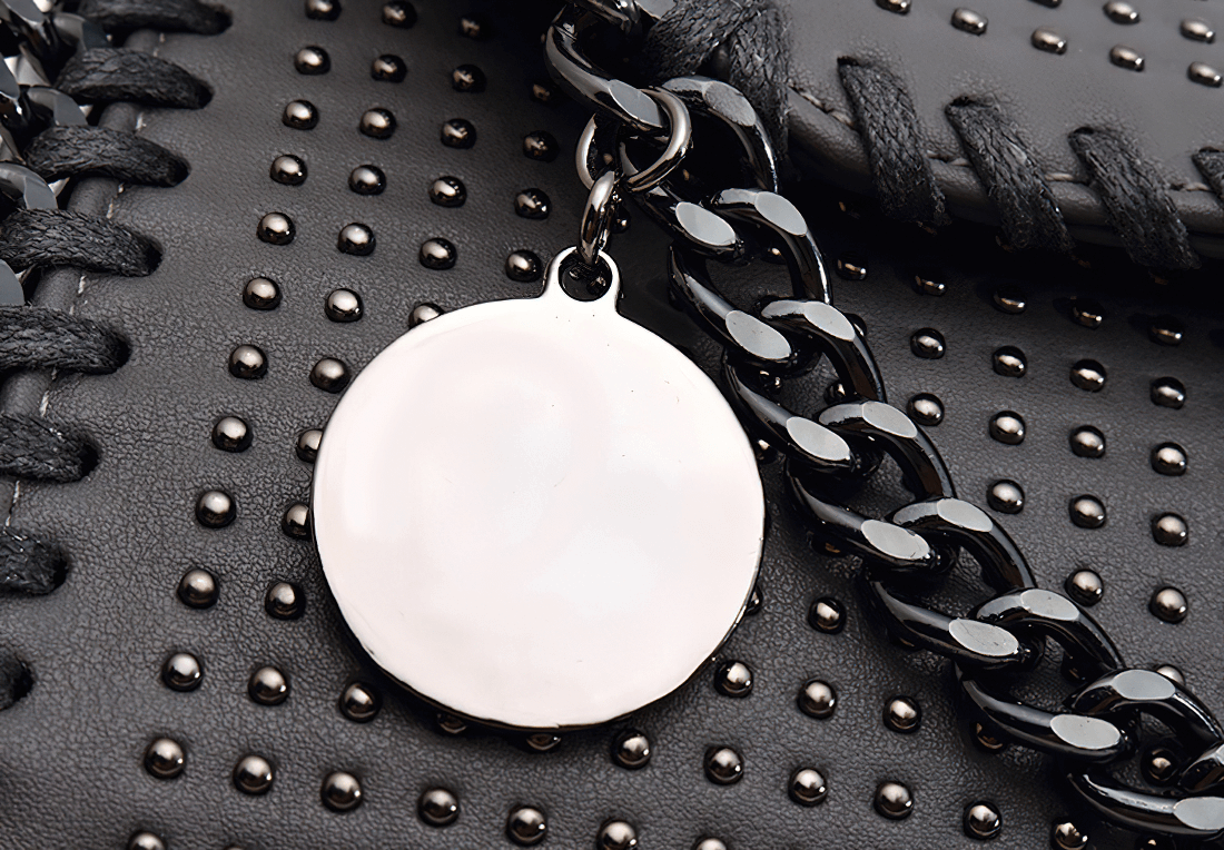 Women's Single Shoulder Clatch-Bag with Chain / Punk Rivets Handbag - HARD'N'HEAVY