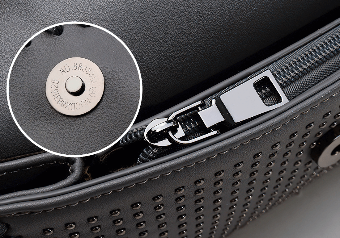 Women's Single Shoulder Clatch-Bag with Chain / Punk Rivets Handbag - HARD'N'HEAVY