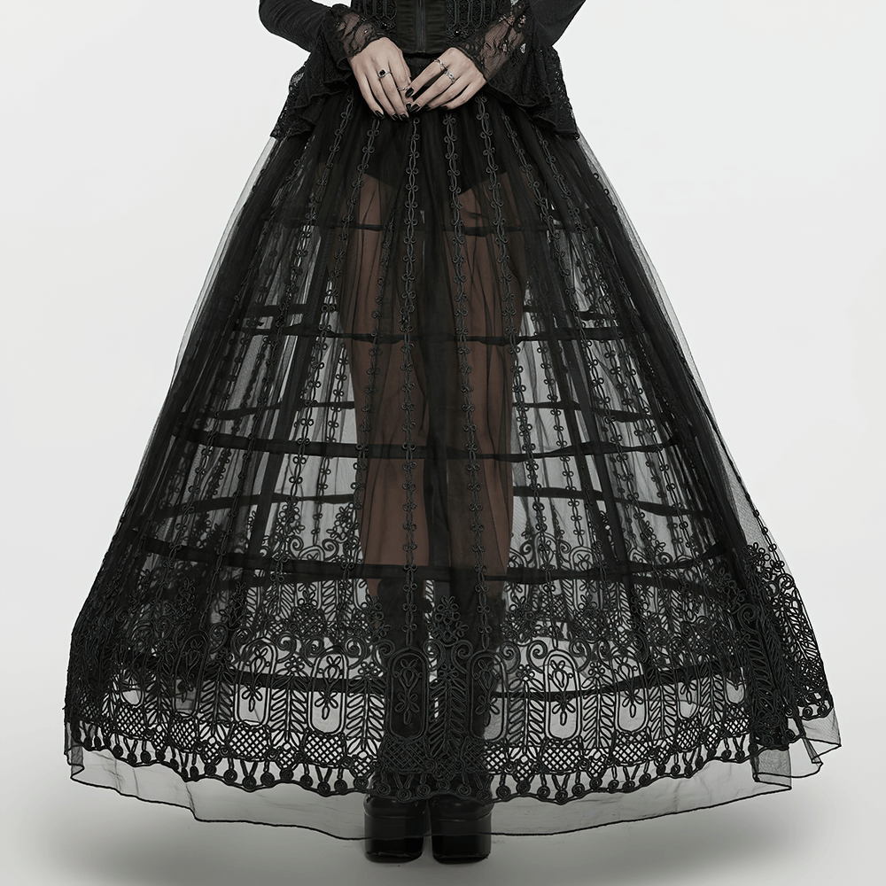 Women's Victorian Gothic Cage Bustle Skirt Support