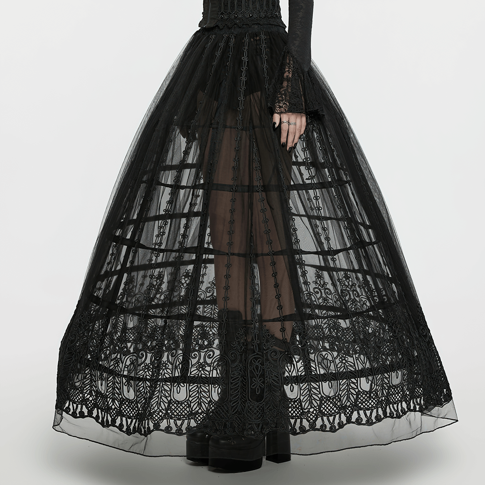 Women's Victorian Gothic Cage Bustle Skirt Support