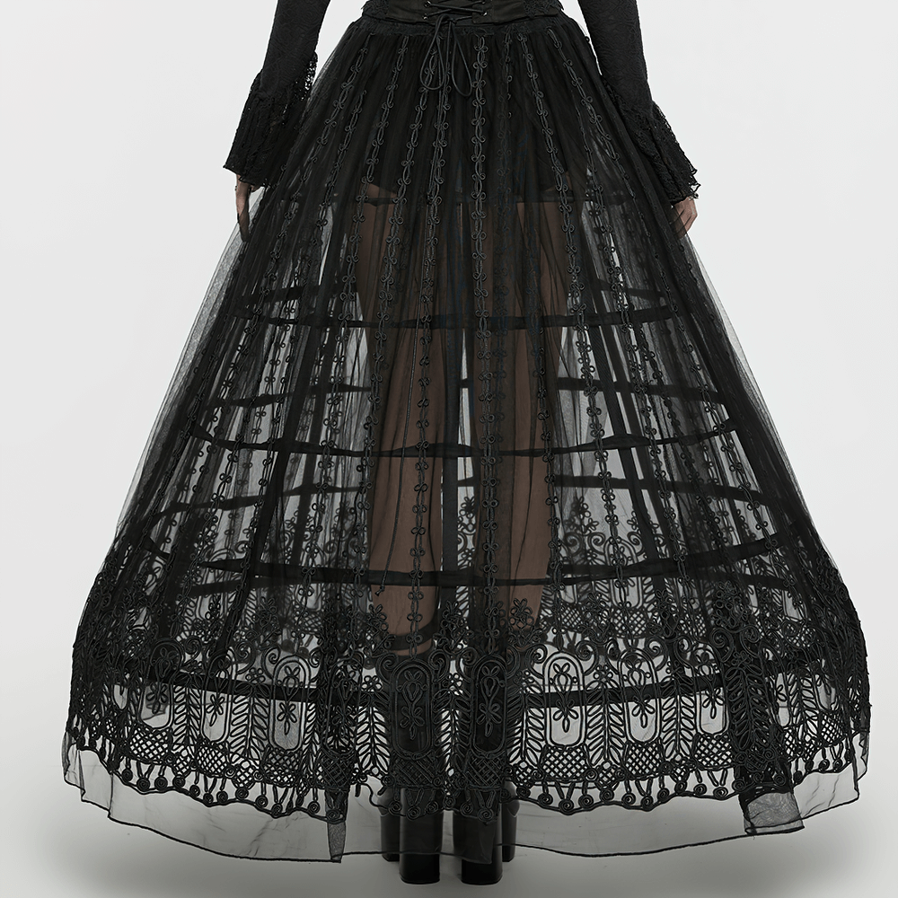 Women's Victorian Gothic Cage Bustle Skirt Support