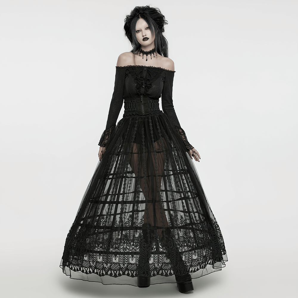 Women's Victorian Gothic Cage Bustle Skirt Support