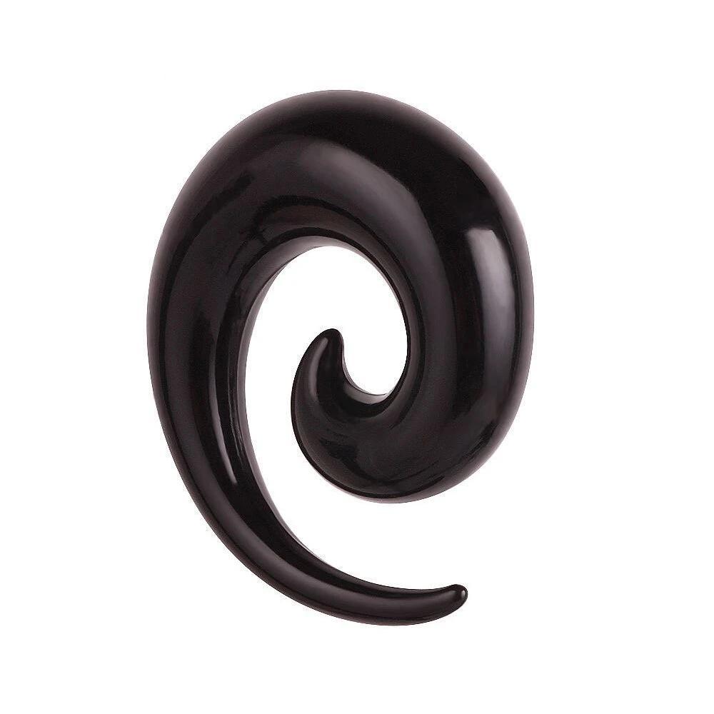 Acrylic Spiral Taper Flesh Tunnel Ear Stretcher / Expander Stretching Plug Snail - HARD'N'HEAVY