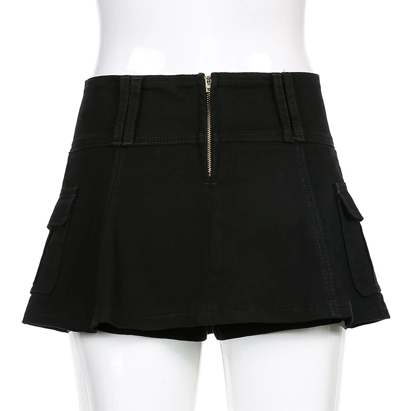Aesthetic Women's High Waist Mini Skirt / Gothic Summer Casual Skirts - HARD'N'HEAVY