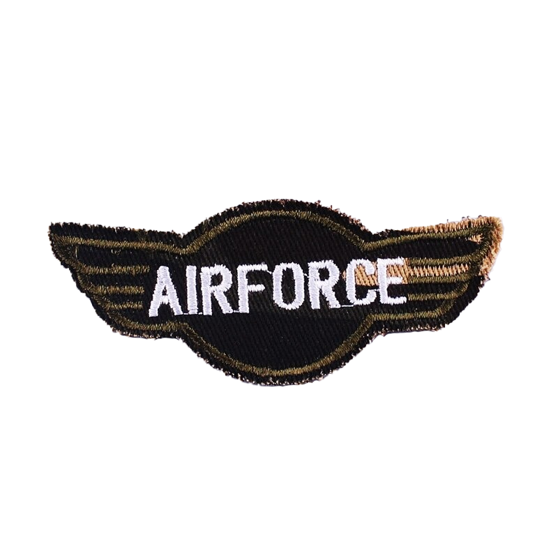 AirForce Print Fusible Patch On Clothes / Unisex Rave Outfits Accessory For Jackets and Bags - HARD'N'HEAVY