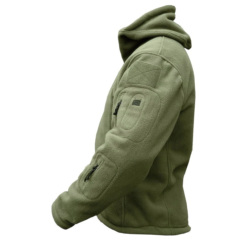 Airsoft Military Jackets for Men / Male Fleece Tactical Thermal Hooded Jacket / Autumn Outerwear - HARD'N'HEAVY