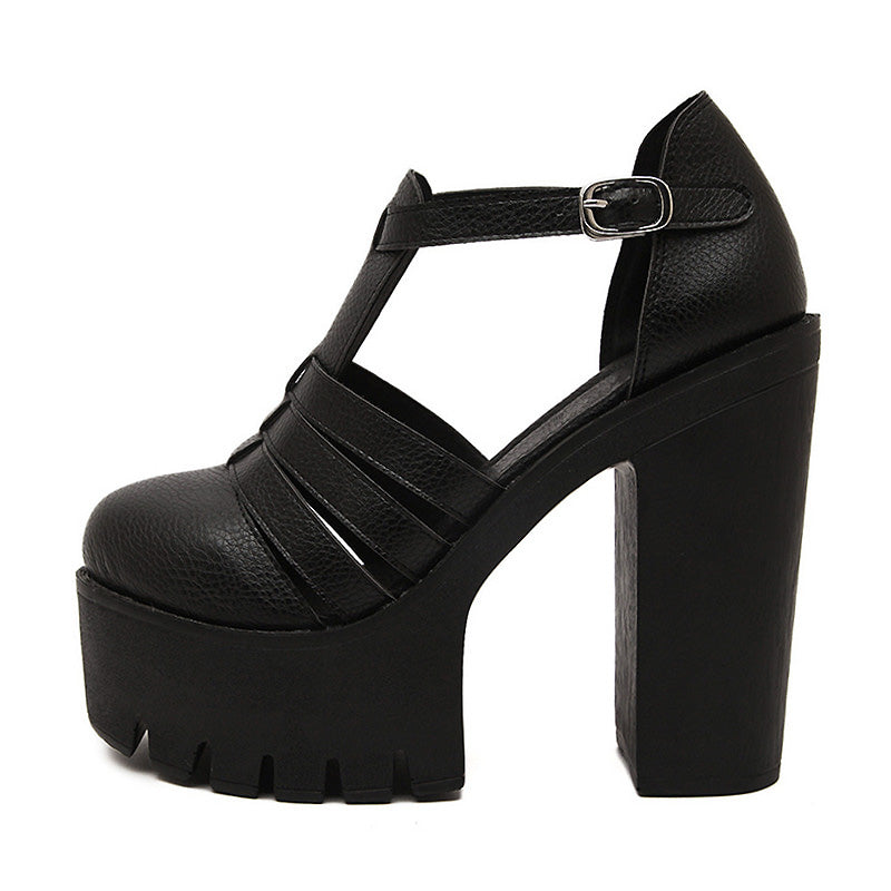 Alternative Fashion High Platform Elegant Shoes / Stylish Women's Gothic Sandals - HARD'N'HEAVY