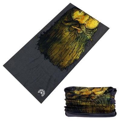 Alternative fashion skull tube bandana, seamless head scarf for outdoor adventures and sports activities.