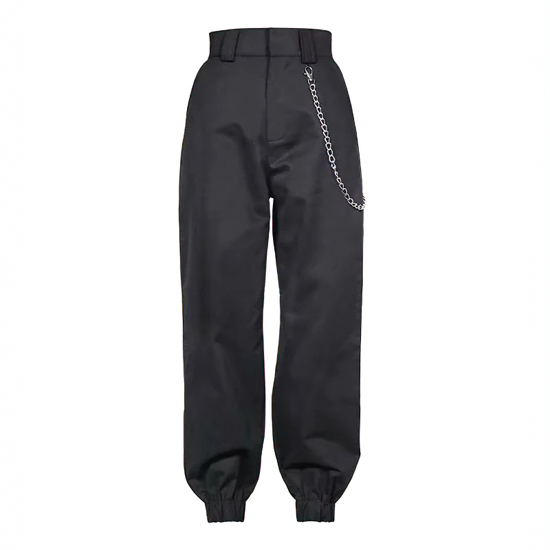 Alternative Fashion Women's Cargo High-Waist Pants / Loose Joggers Trousers for Ladies - HARD'N'HEAVY