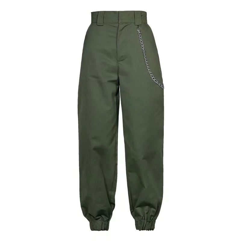 Alternative Fashion Women's Cargo High-Waist Pants / Loose Joggers Trousers for Ladies - HARD'N'HEAVY