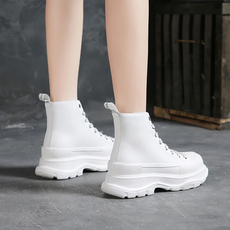 Ankle Fashion Walking Boots For Women / Round Toe Thick Bottom Casual Shoes - HARD'N'HEAVY
