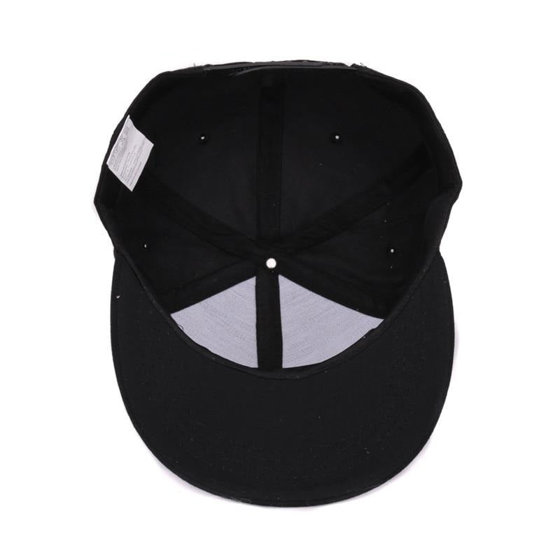 Baseball Caps with Embroidery Skull / snapbacks flat brim sports hats for men women / edgy clothing - HARD'N'HEAVY