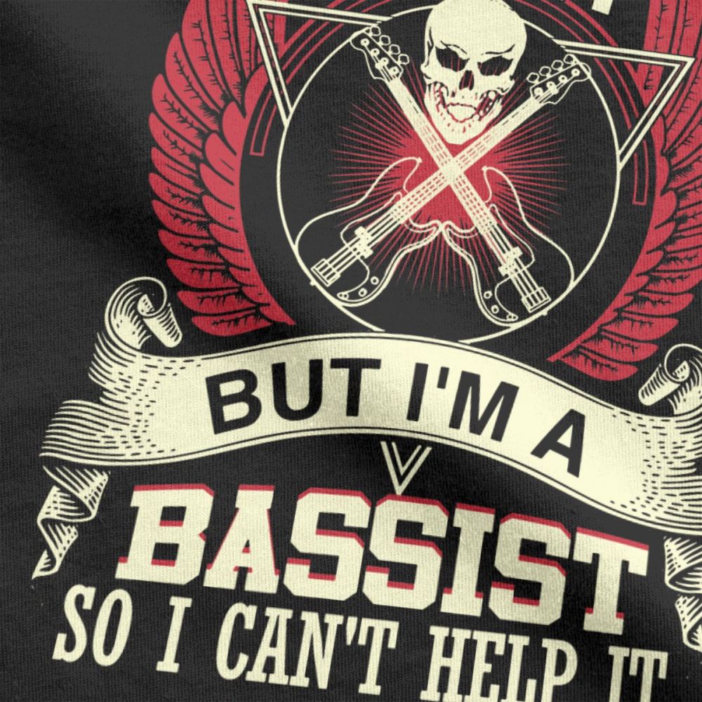 Bass Guitar T-Shirts / Rock Style Men Music Vintage Band Tees / Alternative Clothing - HARD'N'HEAVY