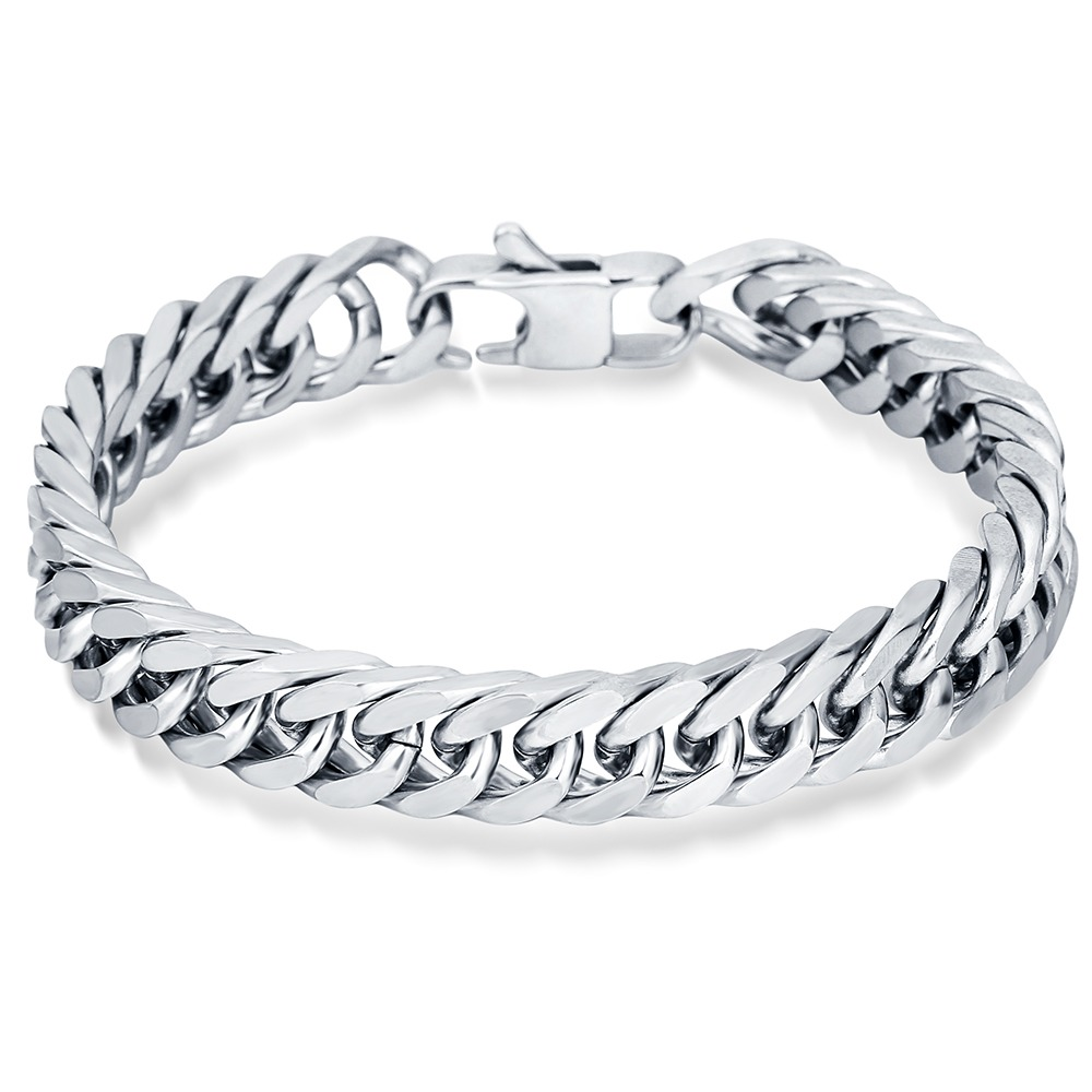 Biker Bracelet for Men and Women / Stainless Steel Chain Bangle in Rock Style - HARD'N'HEAVY