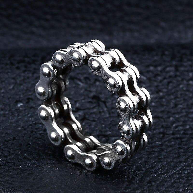 Biker Chain Stainless steel Ring / Rock Style Jewelry For Men and Women - HARD'N'HEAVY