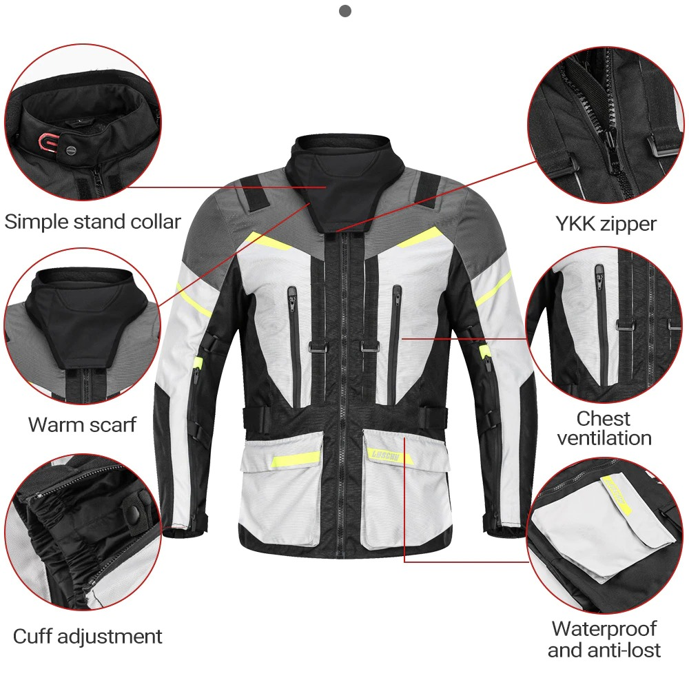 Biker Waterproof Jacket for Men / Motorcycle Cold-Proof Pants / Protective Moto-Suit - HARD'N'HEAVY
