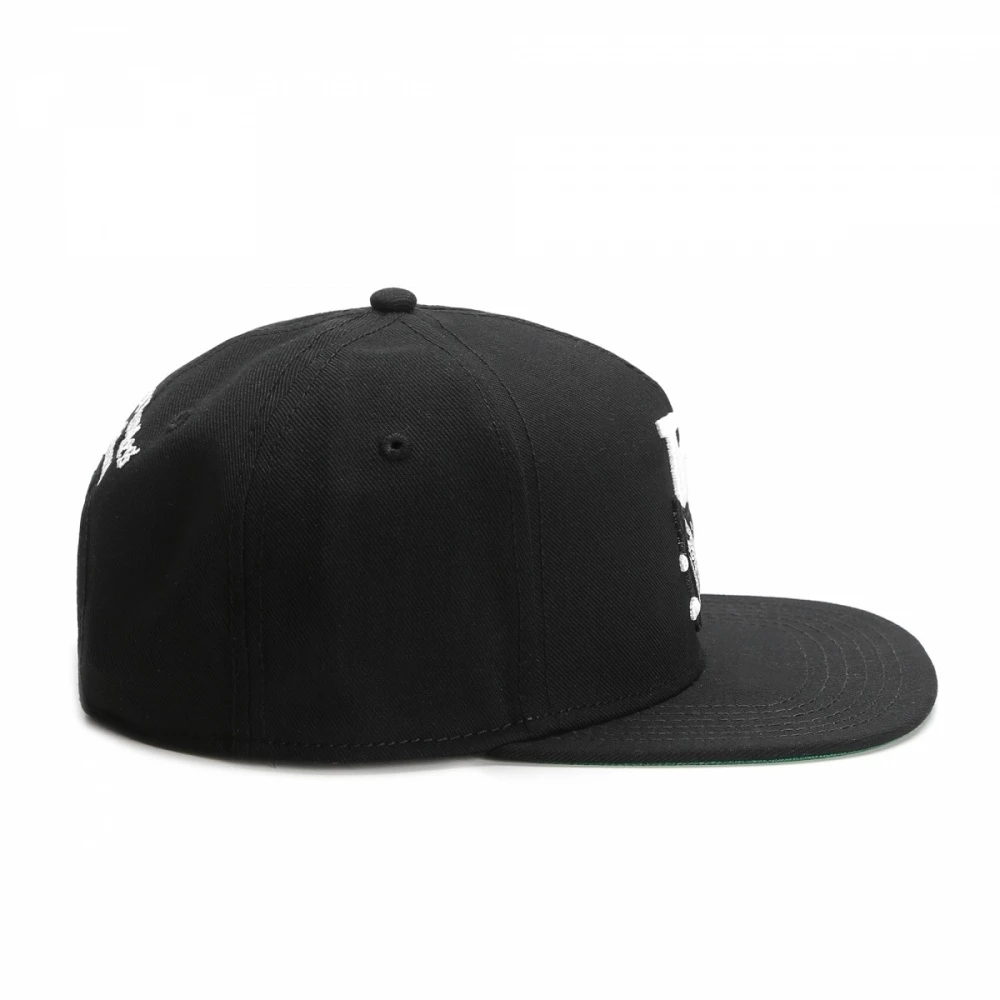 Black Cap With Adjustable Plastic Buckle / Fasion Unisex Cap In Casual Style - HARD'N'HEAVY