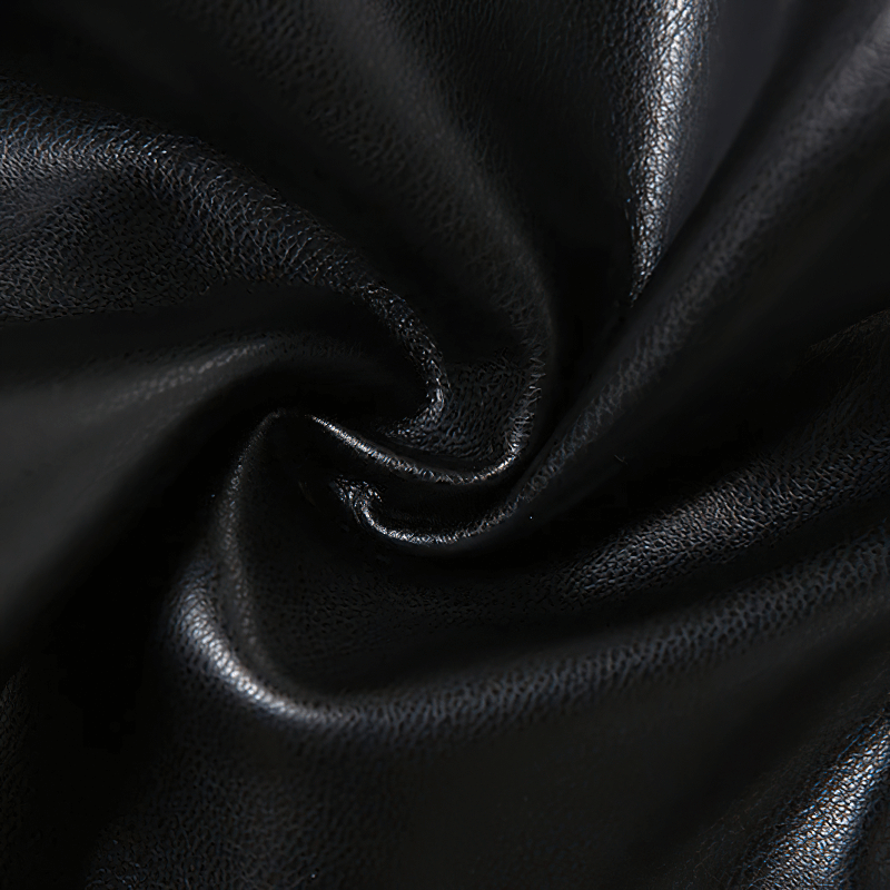 Black Faux Leather Waist Corset Belt / Stylish Women's Underbust Belt with Criss-Cross Lace-Up