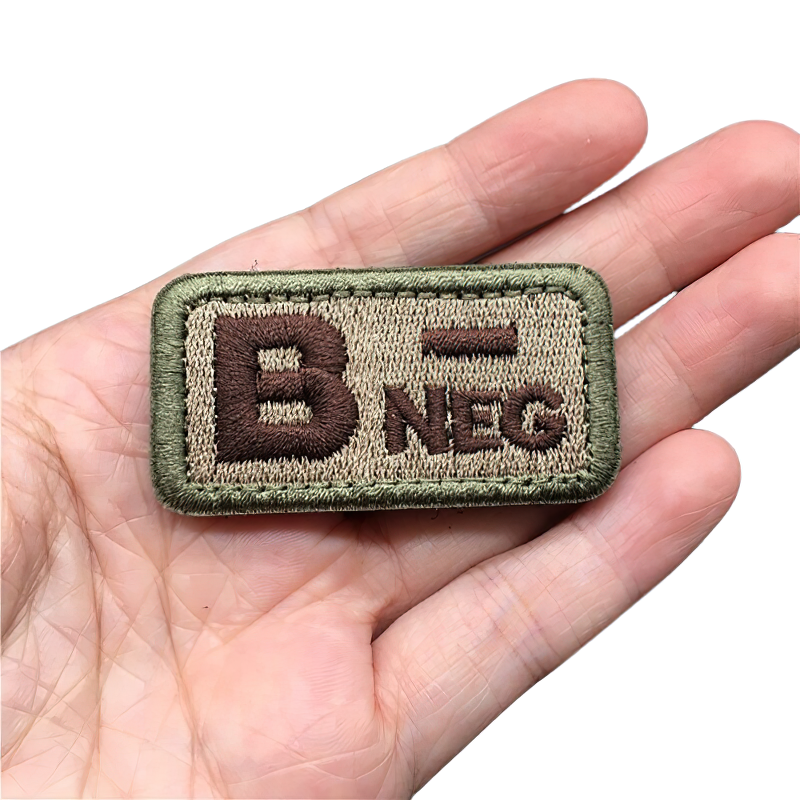 Blood Type Military Patch / Unisex Tactical Embroidered / Multicolor Military Patch - HARD'N'HEAVY