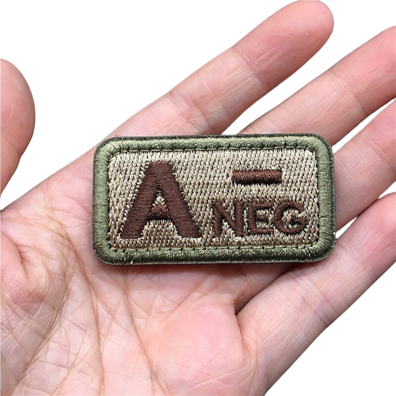 Blood Type Military Patch / Unisex Tactical Embroidered / Multicolor Military Patch - HARD'N'HEAVY
