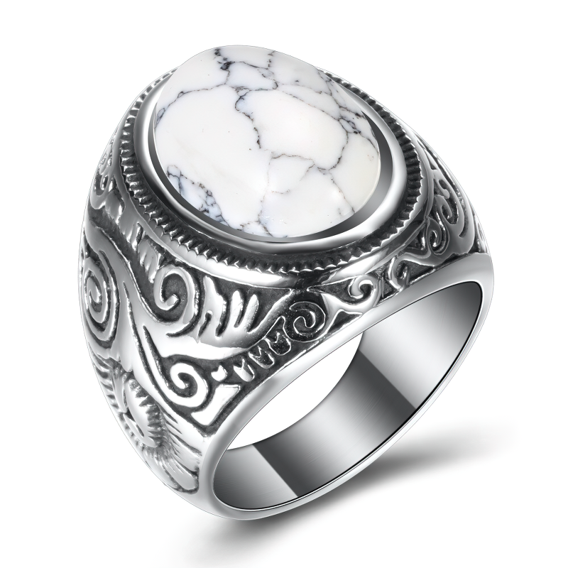 Bohemian Style Unisex Stainless Steel Ring / Vintage Alternative Fashion Jewelry - HARD'N'HEAVY