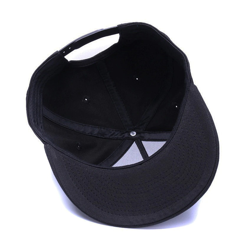 Brand Cotton Baseball Cap with Embroidery Skull / Cool Adjustable Black Sports Hats - HARD'N'HEAVY
