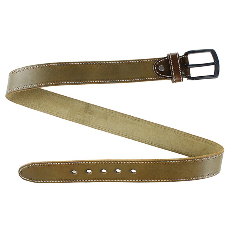 Brand Male Genuine Leather Belt / Elegant Belts with Metal Matte Black Pin Buckle for Men - HARD'N'HEAVY