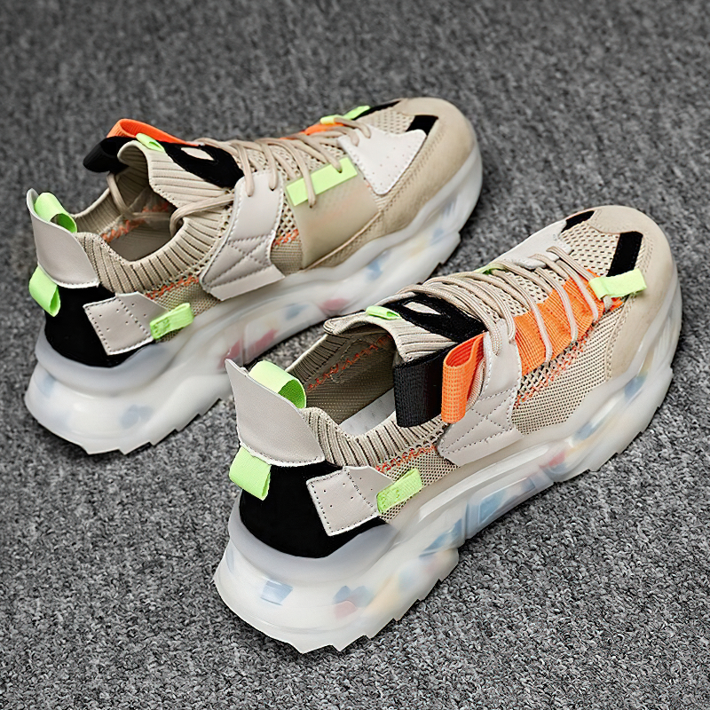 Stylish breathable sneakers with a light soft platform, perfect for running and casual sports. Available in multiple colors.