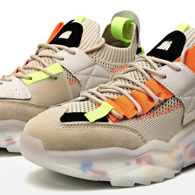 Stylish women's breathable sneakers with a light soft platform, perfect for running and casual sports.