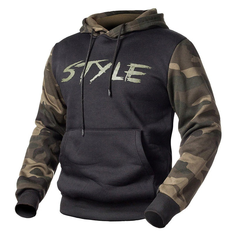 Camouflage Hoodies in Military Style / Unisex Camo Hooded Pullover Sweater