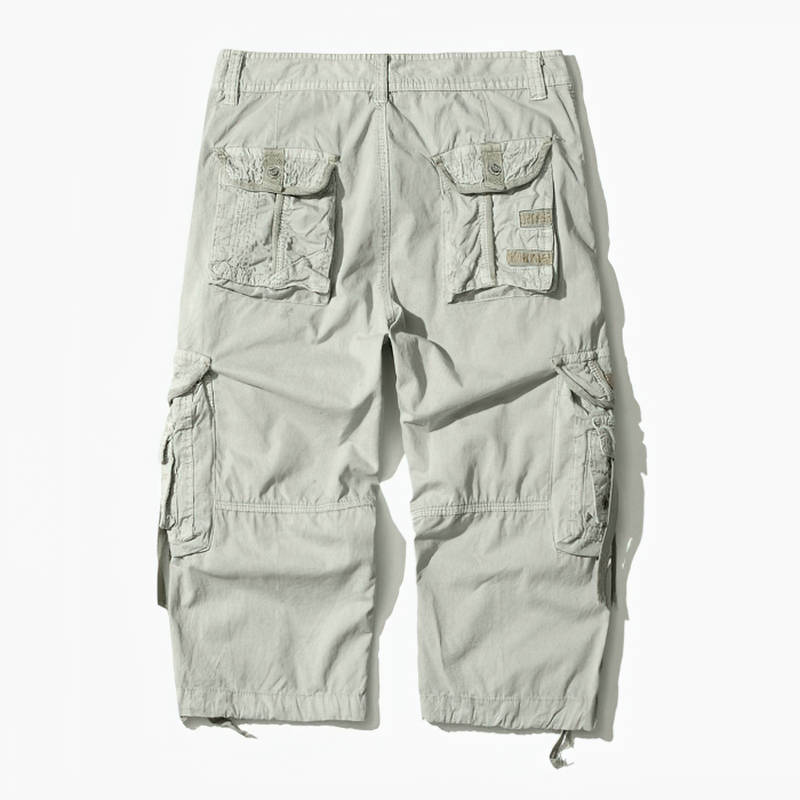 Camouflage Loose Cargo Shorts for Men / Cool Short Pants Without Belt - HARD'N'HEAVY