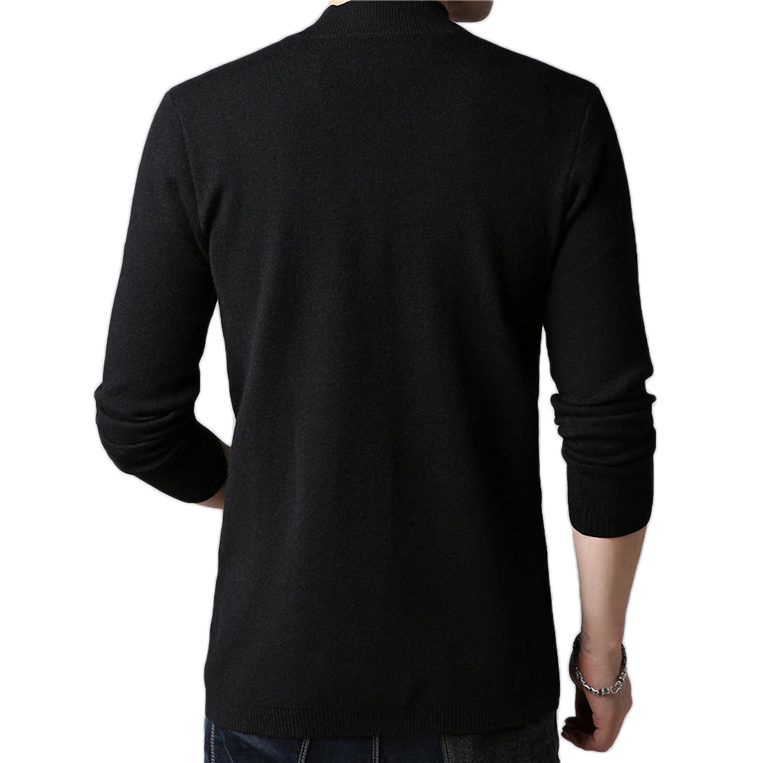 Cardigan for Rocker Men Casual Knitted Cotton Wool Sweater - HARD'N'HEAVY