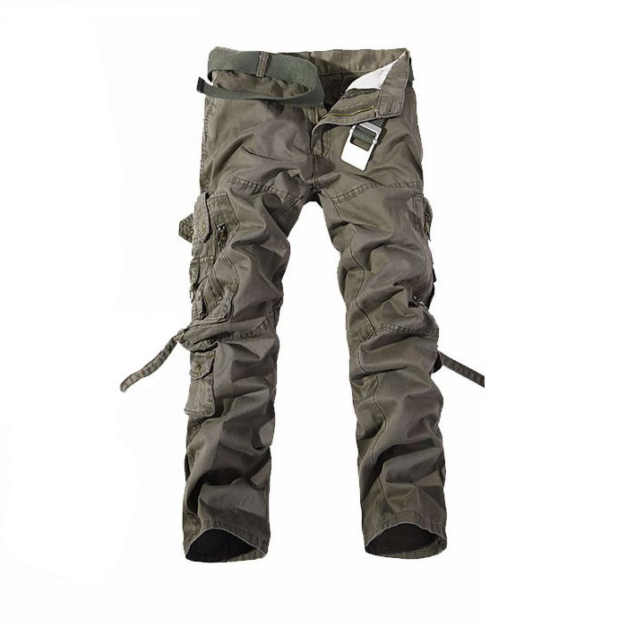 Cargo Pants for Men / Army Green Big Pockets Mens Trousers / Multi-pocket Tactical Trousers - HARD'N'HEAVY