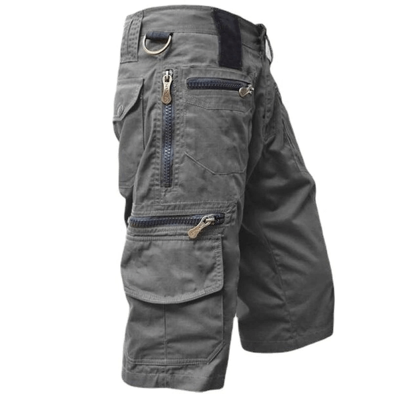 Casual Calf-Length Pants for Men / Multi Pocket Military Breathable Shorts