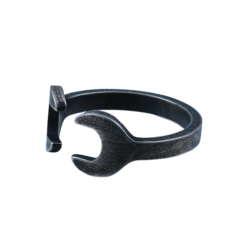 Casual Metal Wrench Ring For Men And Women / Unisex Cool Jewelry / Alternative Fashion - HARD'N'HEAVY