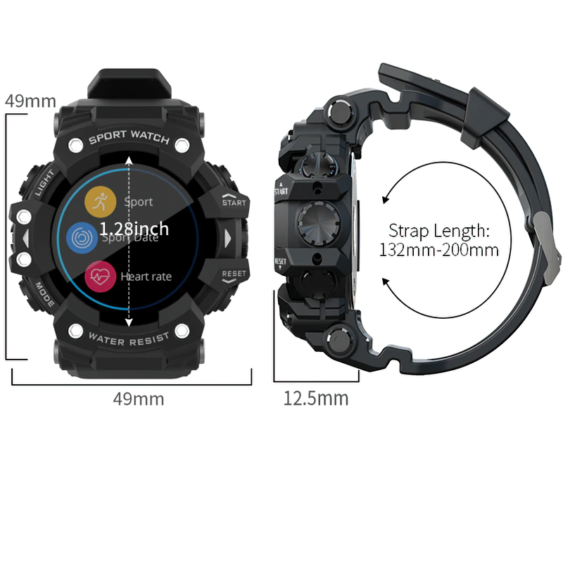 Casual Multifunctionality Smart Watch For Men / Waterproof Accessories For Fitness - HARD'N'HEAVY