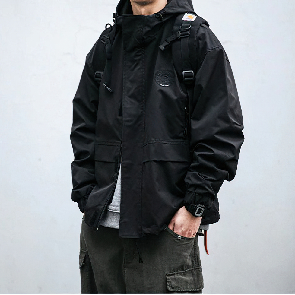 Casual Outdoor Hooded Jacket / Fashion Long Sleeve Men's Windbreaker - HARD'N'HEAVY