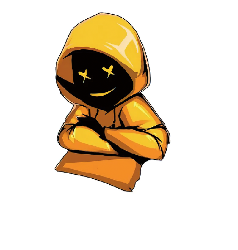 Unisex patch featuring a boy in a yellow hoodie, perfect for casual clothing accessories.