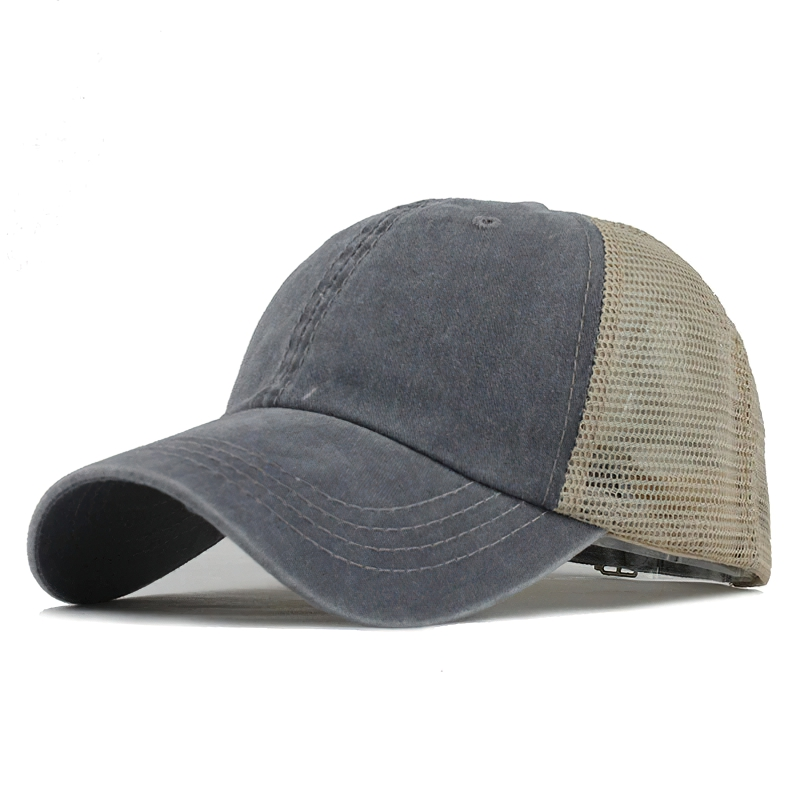 Casual unisex baseball cap in gray and beige, perfect for stylish outdoor wear and sun protection.